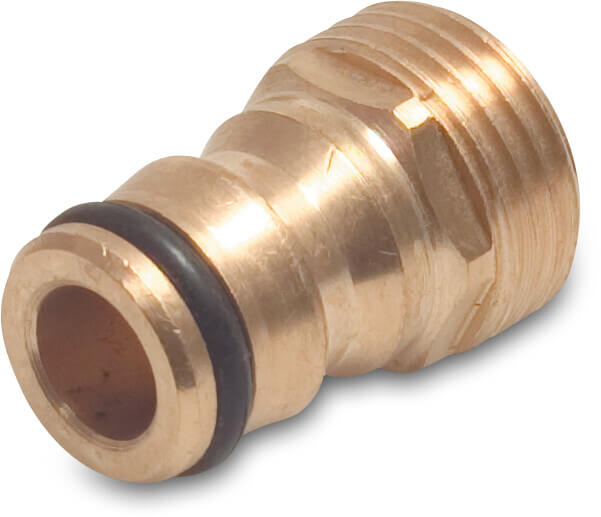 Profec Aansluiting messing 3/4" buitendraad x mannelijk klik